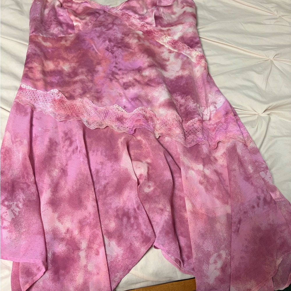Wild Fable Pink Lace-Trimmed Top